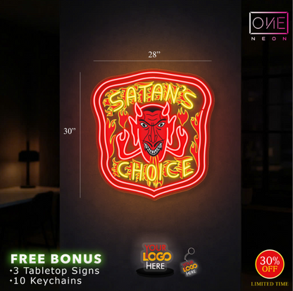 SATAN'S CHOICE | LED Neon Sign