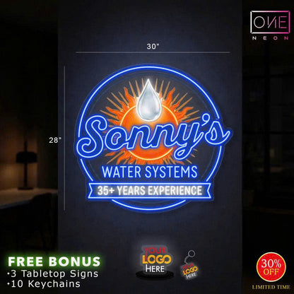 Sonny's WATER SYSTEMS | LED Neon Sign