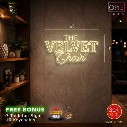 THE VELVET Thair | LED Neon Sign (extra 30 keychains)