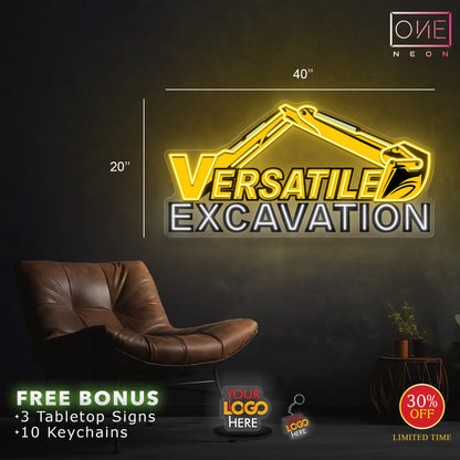 Versatile Excavation | LED Neon Sign