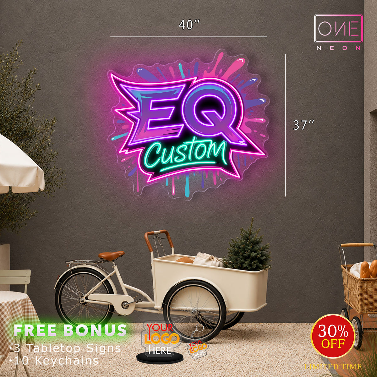 Enseigne lumineuse LED néon Queen Billiard Artwork