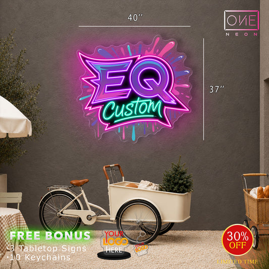 Enseigne lumineuse LED néon Queen Billiard Artwork