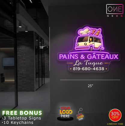 PAINS GATEAUX | LED Neon Sign (waterproof)