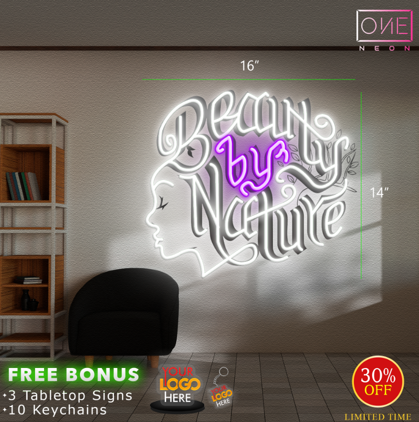 Beauty By Nature | LED Neon Sign