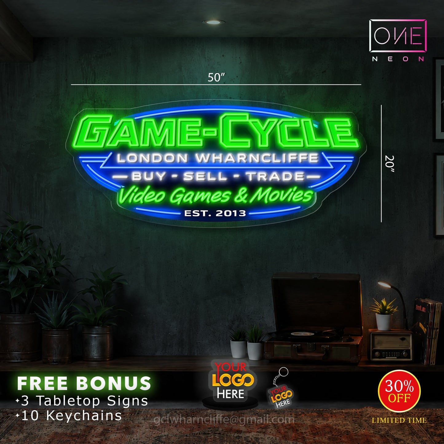 GAME-CYCLE | LED Neon Sign