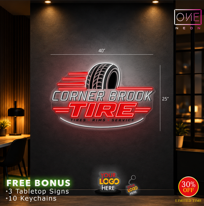 CORNER BROOK TIRE | LED Neon Sign