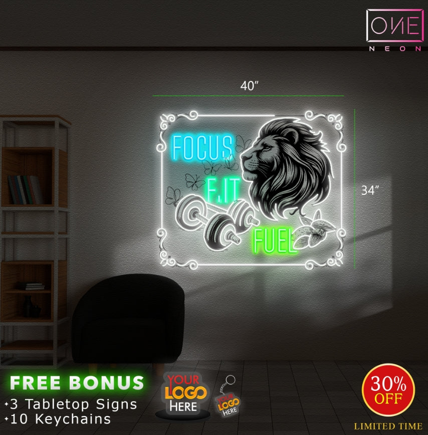 focus fit fuel | LED Neon Sign