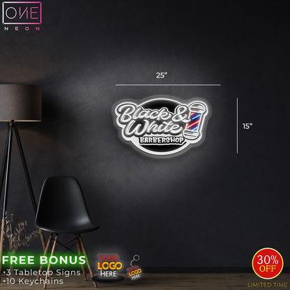 BLACK & WHITE| LED Neon Sign