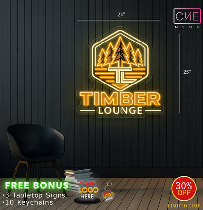 TIMBER LOUNGE | LED Neon Sign