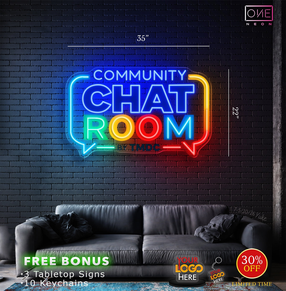 COMMUNITY CHAT ROOM | LED Neon Sign