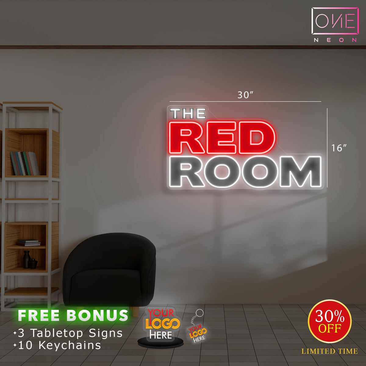 THE RED ROOM | LED Neon Sign