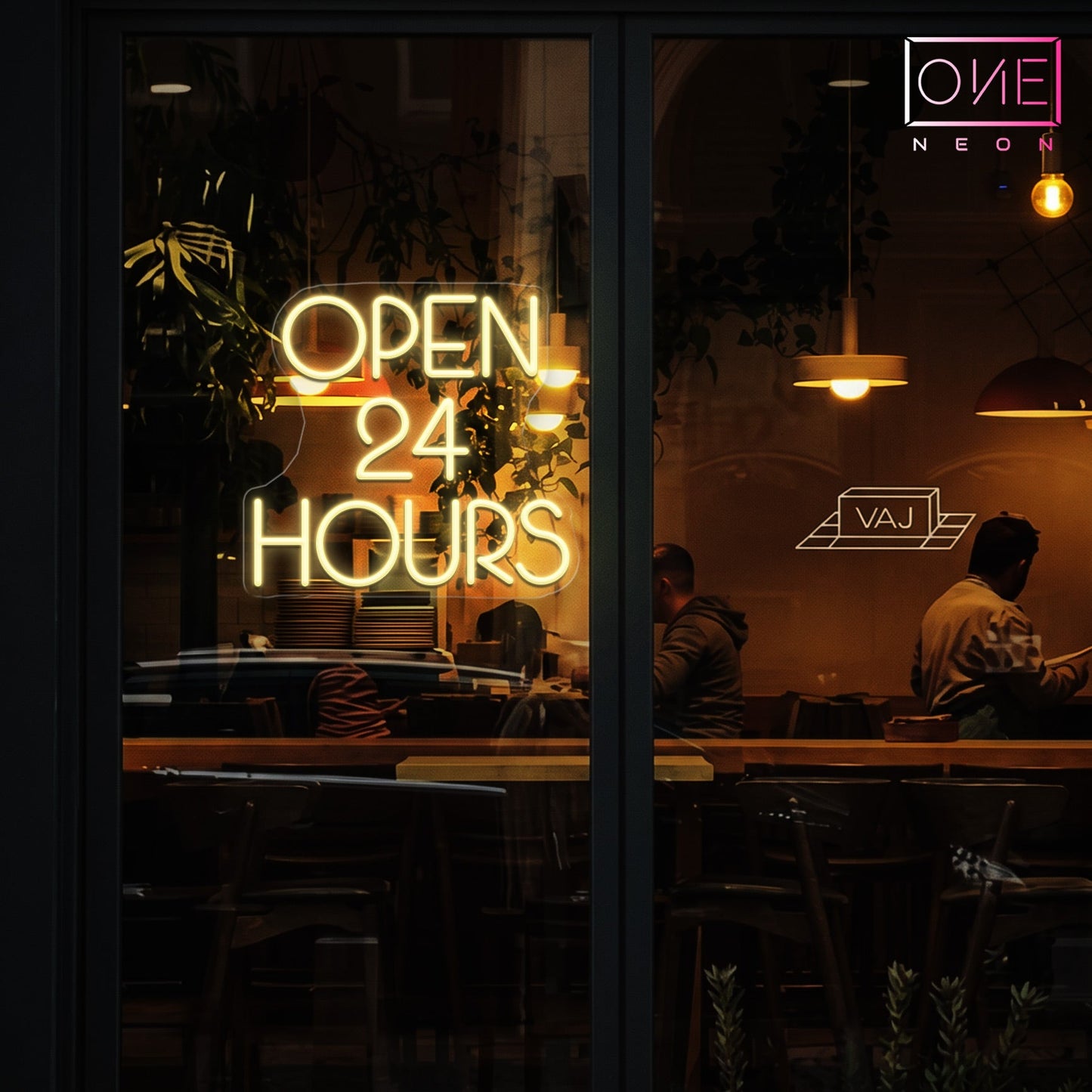 Enseigne Néon LED Ouvert 24h/24