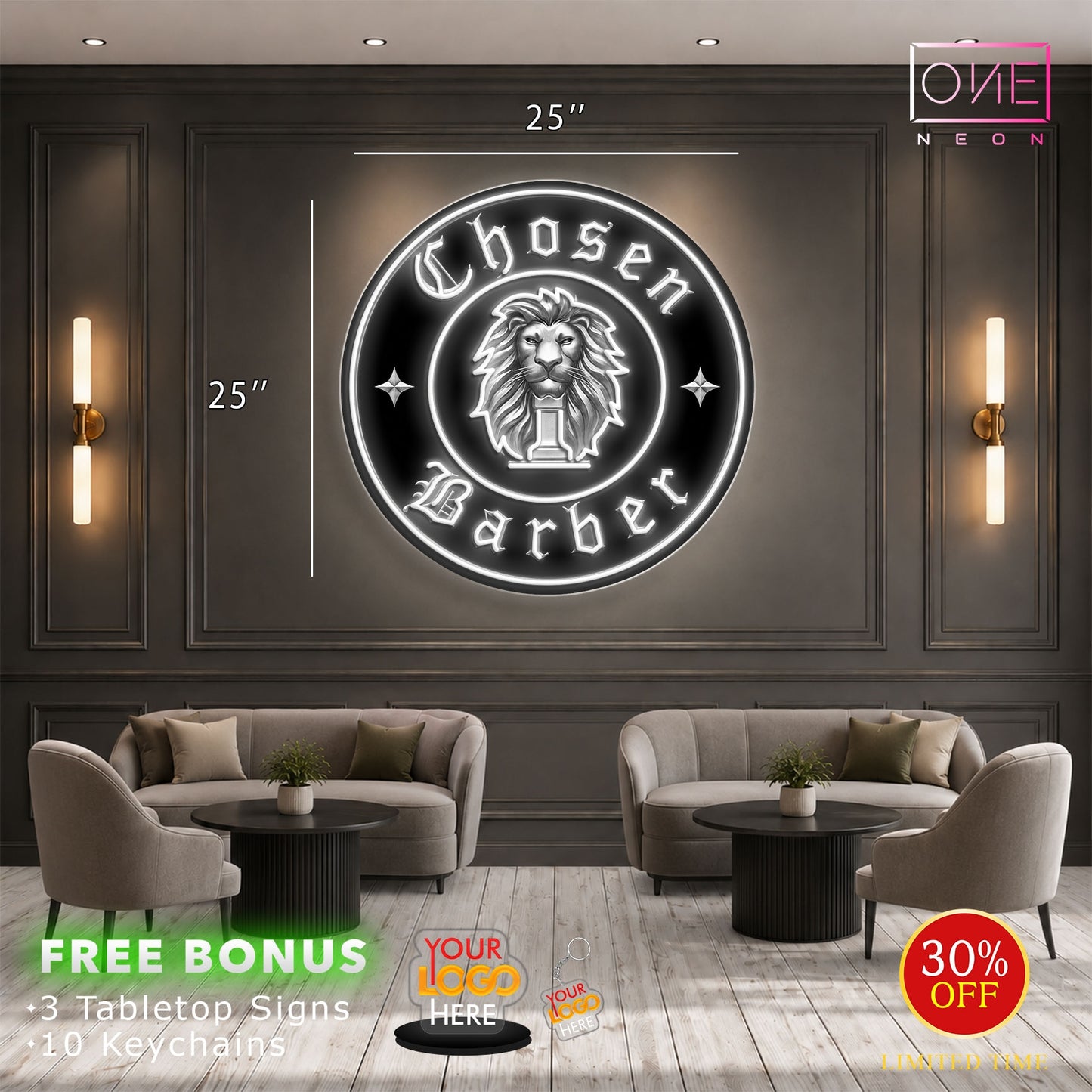Chosen Barber | LED Neon Sign