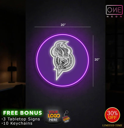 Enseigne lumineuse LED néon Queen Billiard Artwork
