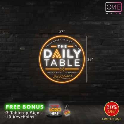 The Daily Table | LED Neon Sign